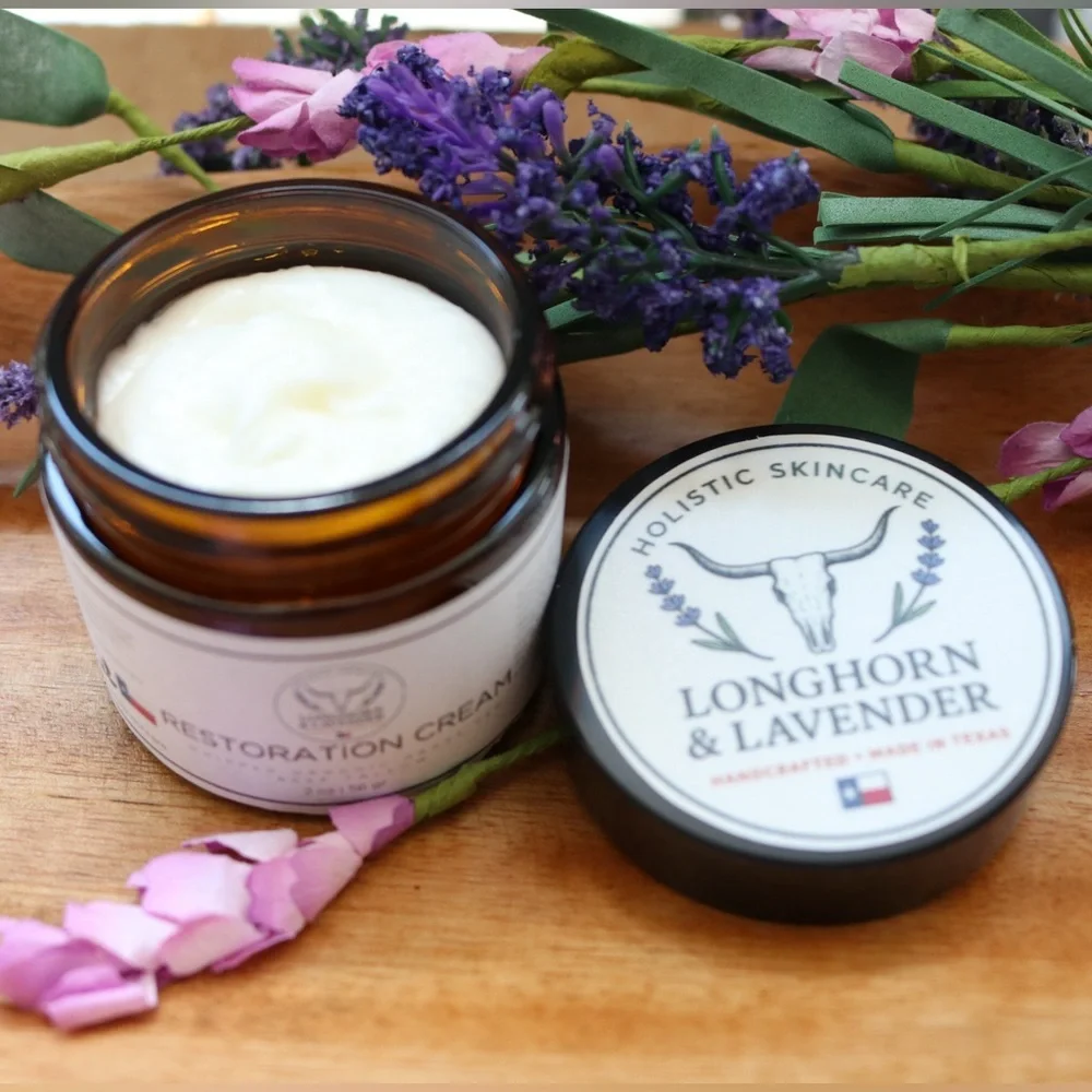 Longhorn Lavender Restoration Whipped Beef Tallow Cream & Reatauration Balm Set